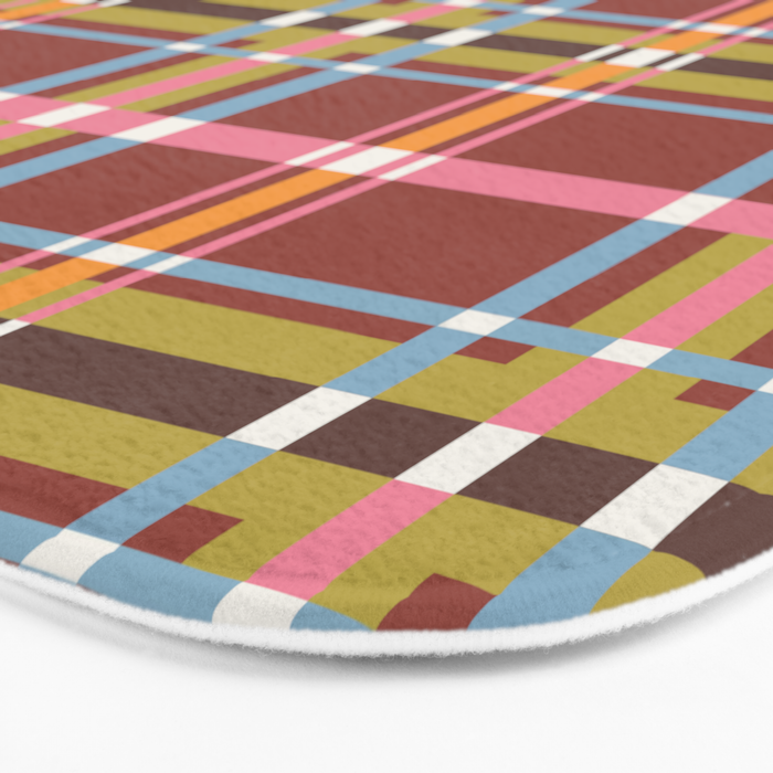 Autumn Tartan Charm Bath Mat Gallery Image 3