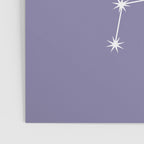 Libra Zodiac Star Constellation Line Art Lavender Purple Poster Gallery Image 3