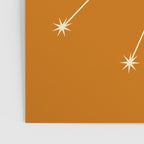 Taurus Zodiac Star Constellation Line Art Orange Poster Gallery Image 3