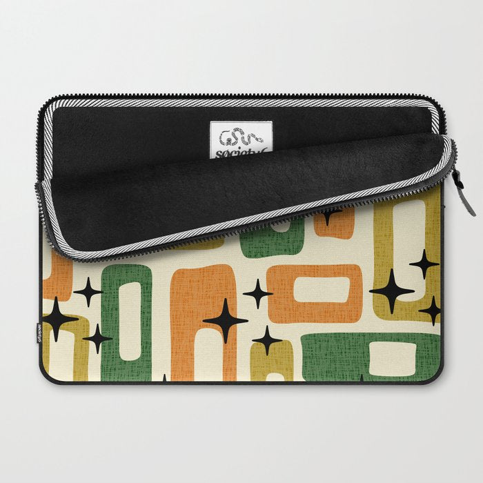 Retro Mid Century Modern Abstract Pattern 231 Autumn Laptop Sleeve Gallery Image 2