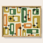 Retro Mid Century Modern Abstract Pattern 231 Autumn Serving Tray Gallery Image 1