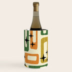 Retro Mid Century Modern Abstract Pattern 231 Autumn Wine Chiller Gallery Image 3