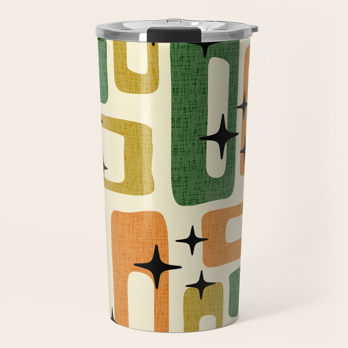 Retro Mid Century Modern Abstract Pattern 231 Autumn Travel Mug Gallery Image 1