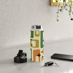 Retro Mid Century Modern Abstract Pattern 231 Autumn Water Bottle Gallery Image 4