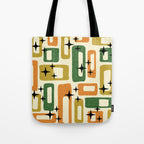 Retro Mid Century Modern Abstract Pattern 231 Autumn Tote Bag Gallery Image 1