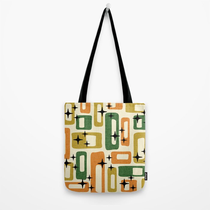 Retro Mid Century Modern Abstract Pattern 231 Autumn Tote Bag Gallery Image 2