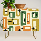 Retro Mid Century Modern Abstract Pattern 231 Autumn Credenza Gallery Image 1