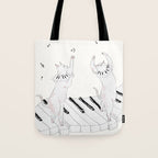Piano Cats Tote Bag Gallery Image 1