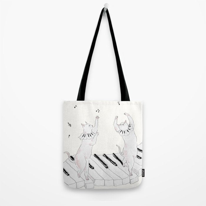 Piano Cats Tote Bag Gallery Image 2