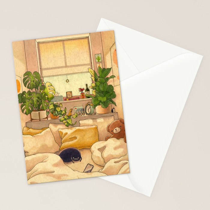 Cozy Space Stationery Card Gallery Image 2