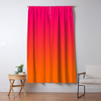 Bright Pink and Orange Ombre Window Curtain Gallery Image 5