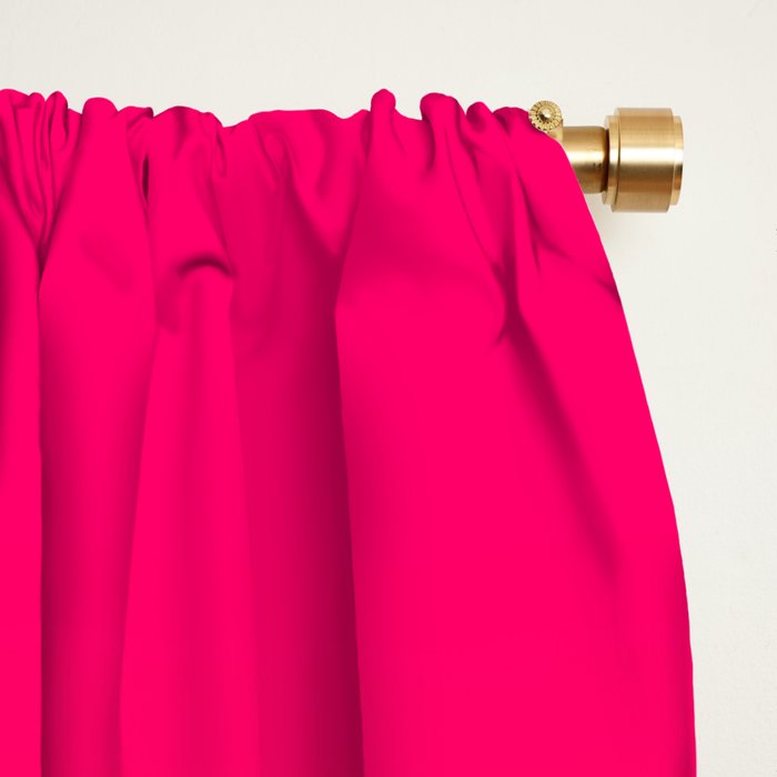 Bright Pink and Orange Ombre Window Curtain Gallery Image 2