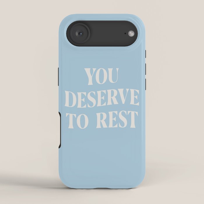 You Deserve To Rest Baby Blue iPhone Case Gallery Image 2