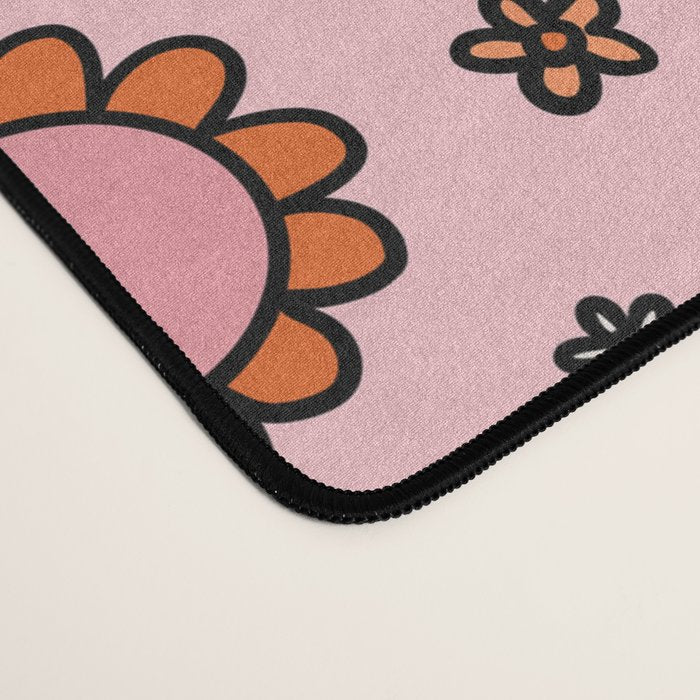 Cherry Flower Print Desk Mat Gallery Image 4