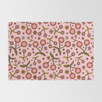 Cherry Flower Print Rug Gallery Image 2