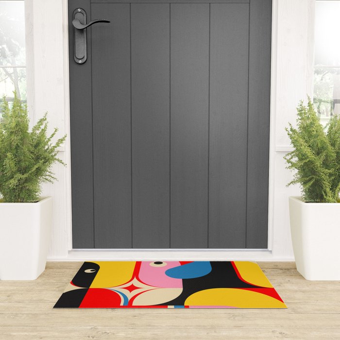 Happy Girls Welcome Mat Gallery Image 3