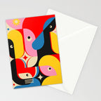 Happy Girls Stationery Card Gallery Image 2
