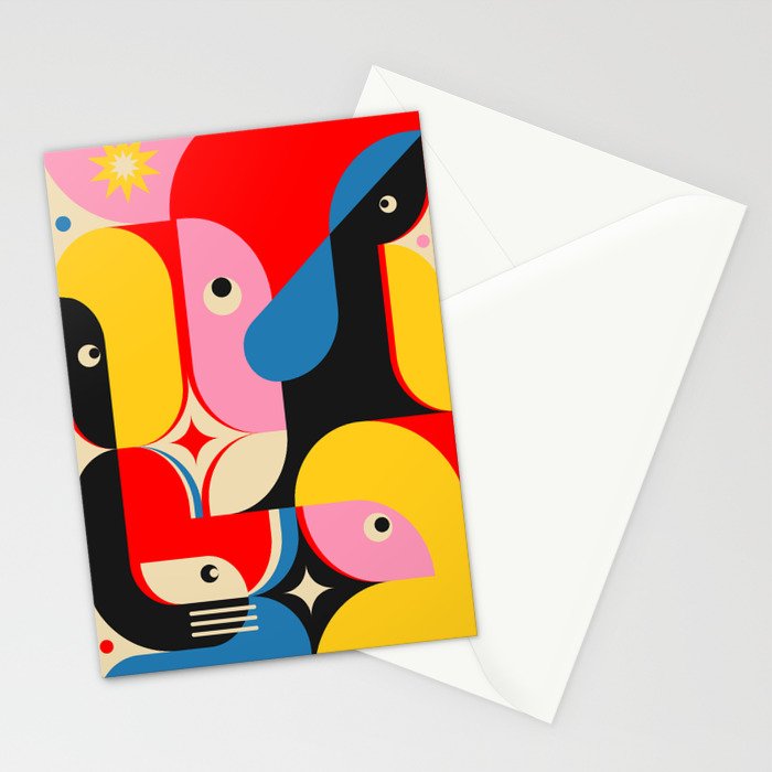 Happy Girls Stationery Card Gallery Image 2