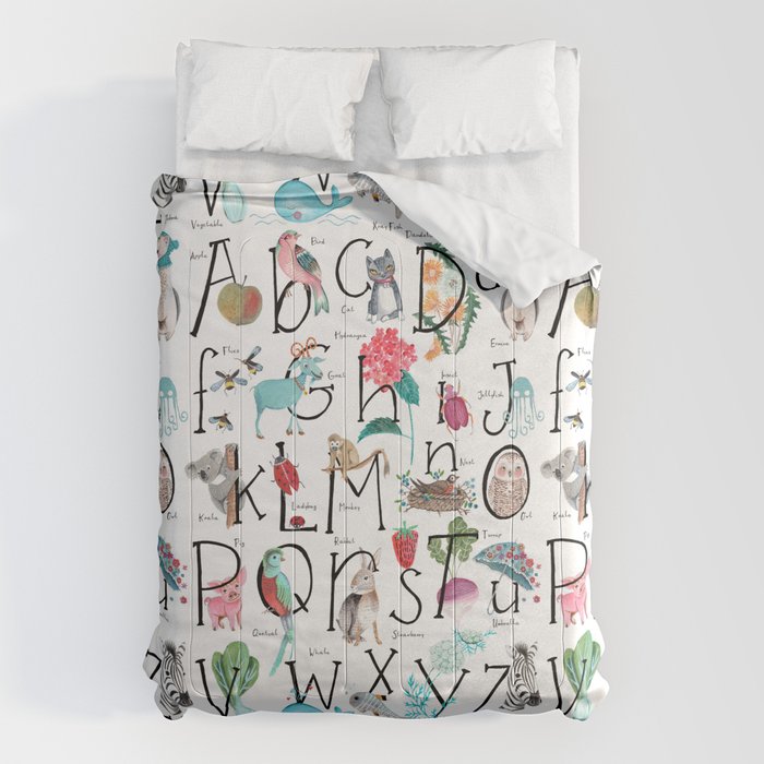Animal kids ABC alphabet  Comforter Gallery Image 1