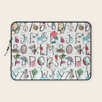 Animal kids ABC alphabet  Laptop Sleeve Gallery Image 1
