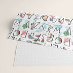 Animal kids ABC alphabet  Wrapping Paper Gallery Image 2