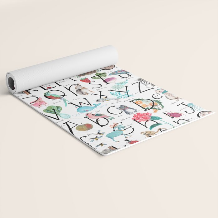Animal kids ABC alphabet  Yoga Mat Gallery Image 2