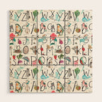 Animal kids ABC alphabet  Wood Wall Art Gallery Image 1