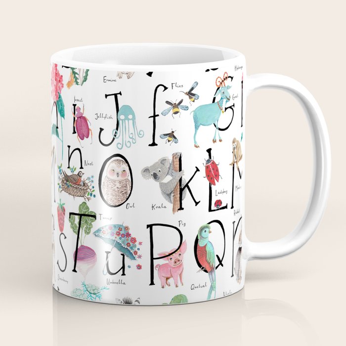 Animal kids ABC alphabet  Coffee Mug Gallery Image 1