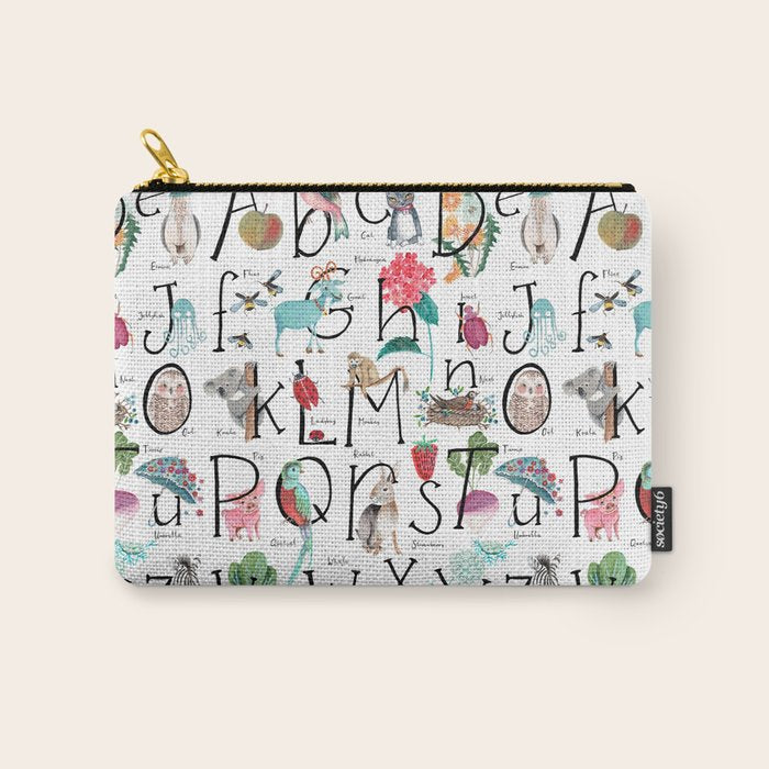 Animal kids ABC alphabet  Carry All Pouch Gallery Image 1