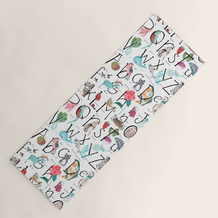 Animal kids ABC alphabet  Yoga Mat Gallery Image 1