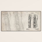 Golf Bag Patent - Caddy Art - Antique Desk Mat Gallery Image 3