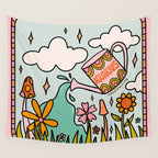 Aquarius Garden Wall Tapestry Gallery Image 4