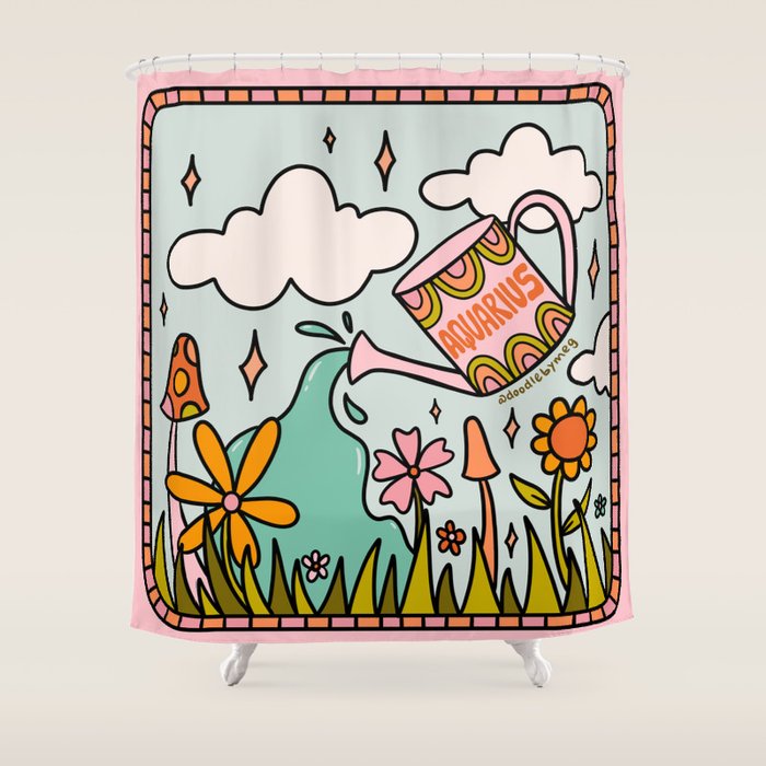 Aquarius Garden Shower Curtain Gallery Image 1