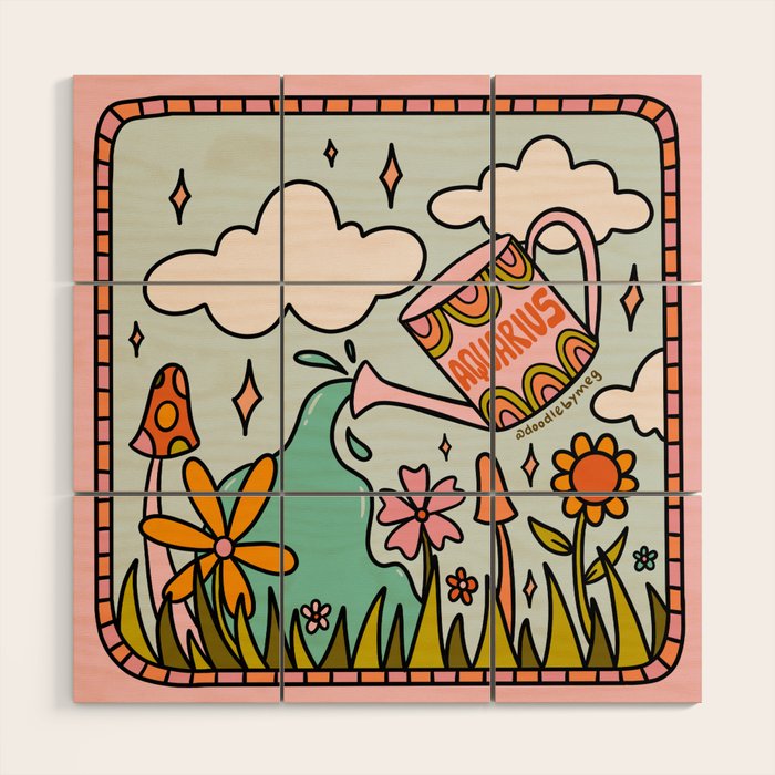 Aquarius Garden Wood Wall Art Gallery Image 1