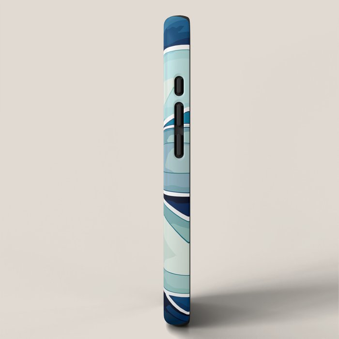 Blue and Green Bloom in Floral iPhone Case Gallery Image 2