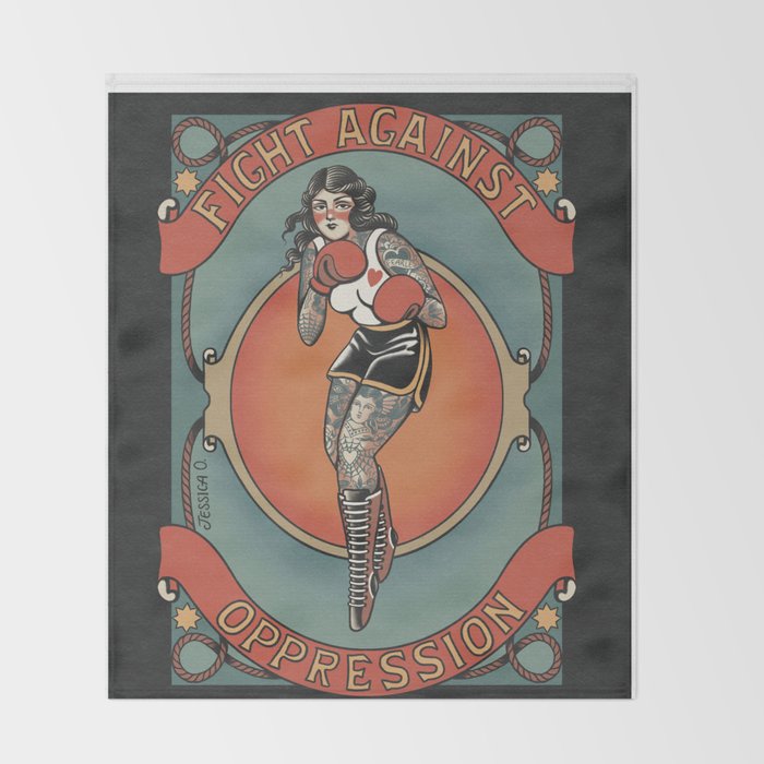 Fighter Throw Blanket Gallery Image 2