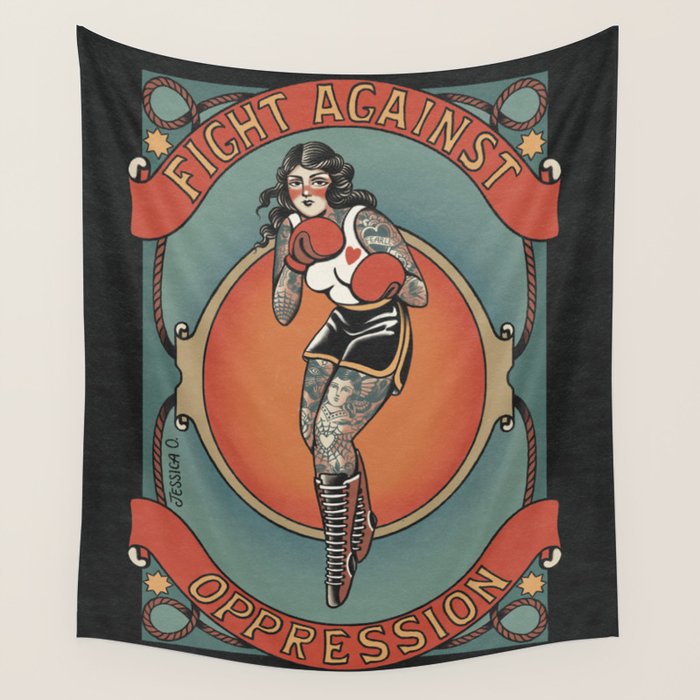 Fighter Wall Tapestry Gallery Image 1