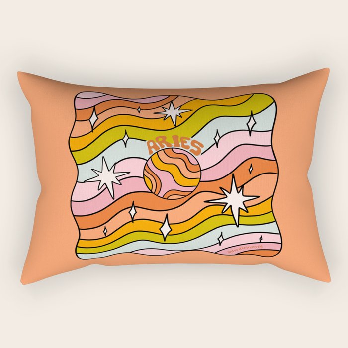 Aries Planet Rectangular Pillow Gallery Image 2
