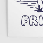 LEAN ON YOUR FRIENDS (NAVY/WHITE) Poster Gallery Image 3