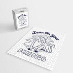 LEAN ON YOUR FRIENDS (NAVY/WHITE) Jigsaw Puzzle Gallery Image 2