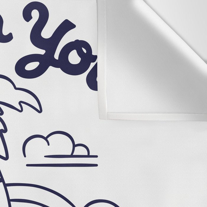 LEAN ON YOUR FRIENDS (NAVY/WHITE) Wall Tapestry Gallery Image 3