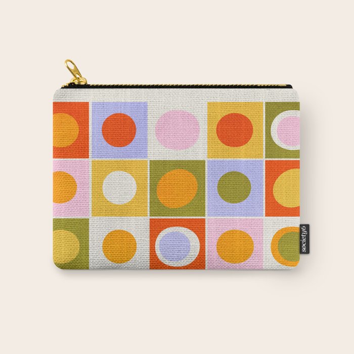 Colourplay & Concentric Circles: Mid Century Edition Carry All Pouch Gallery Image 1