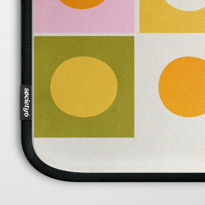 Colourplay & Concentric Circles: Mid Century Edition Laptop Sleeve Gallery Image 3