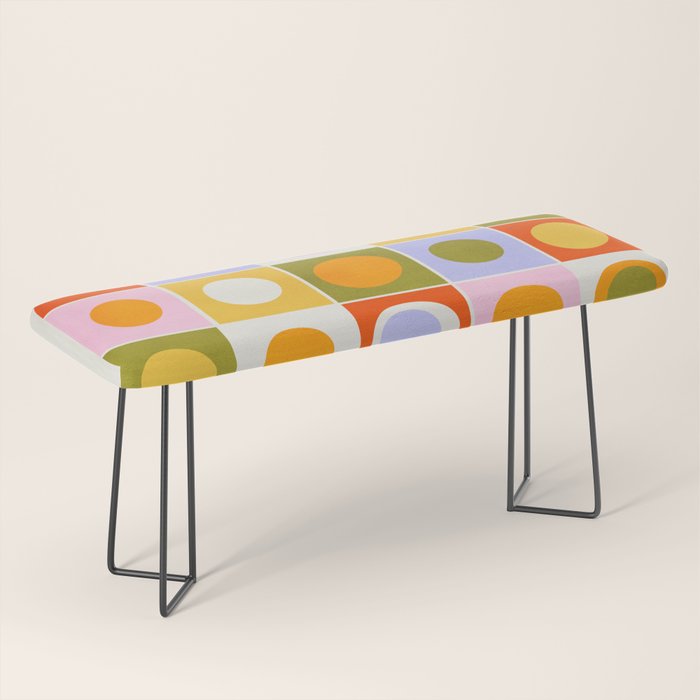 Colourplay & Concentric Circles: Mid Century Edition Bench Gallery Image 1