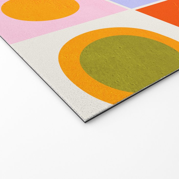 Colourplay & Concentric Circles: Mid Century Edition Welcome Mat Gallery Image 2
