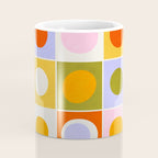 Colourplay & Concentric Circles: Mid Century Edition Coffee Mug Gallery Image 4