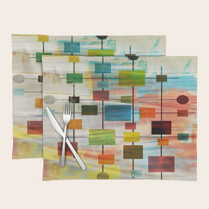 Mid-Century Modern Art 1.3 -  Graffiti Style Placemat Gallery Image 1
