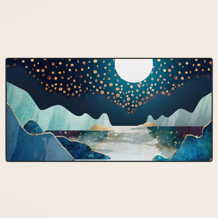 Moon Glow - Horizontal  Desk Mat Gallery Image 3