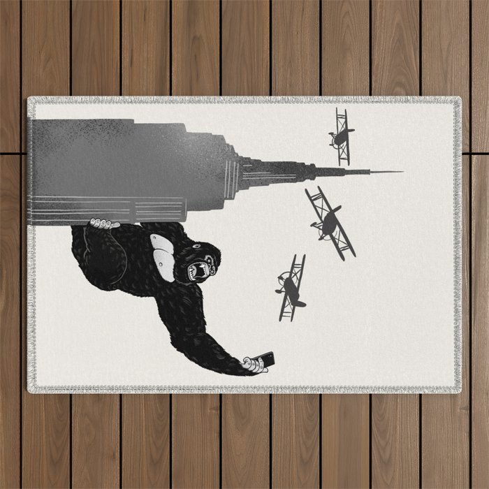 Selfie King Kong Outdoor Rug Gallery Image 1