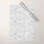 Physics Equations on Whiteboard Wrapping Paper Gallery Image 1
